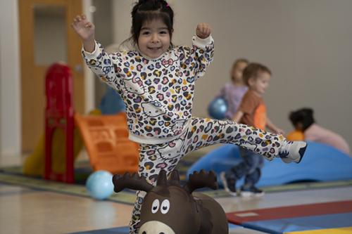 Toddlers enjoy fun-filled days at Gottlieb Child Development Center. 
