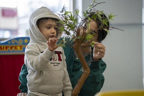 Gottlieb staff provide many learning opportunities for children. 