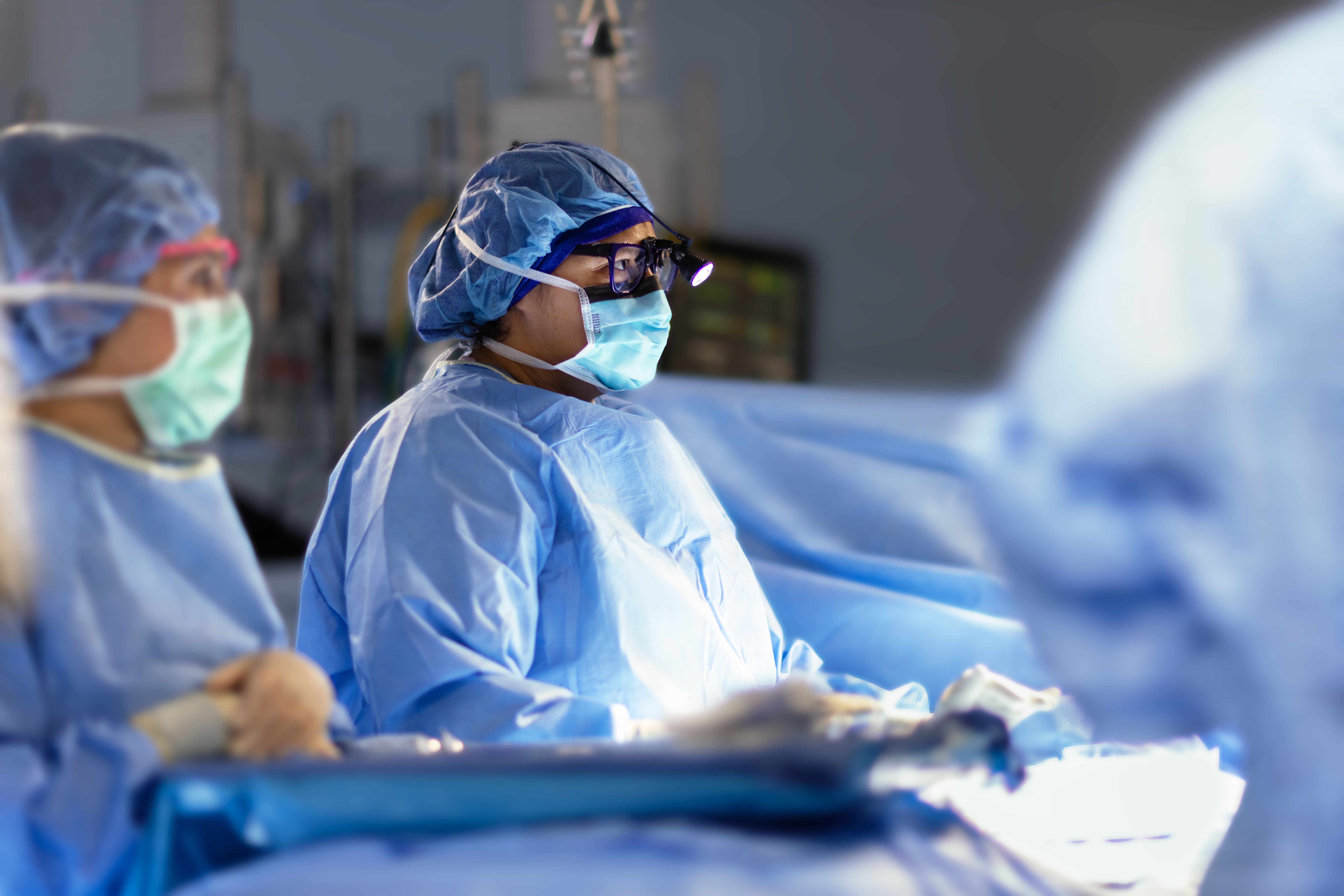 Surgeon in operating room