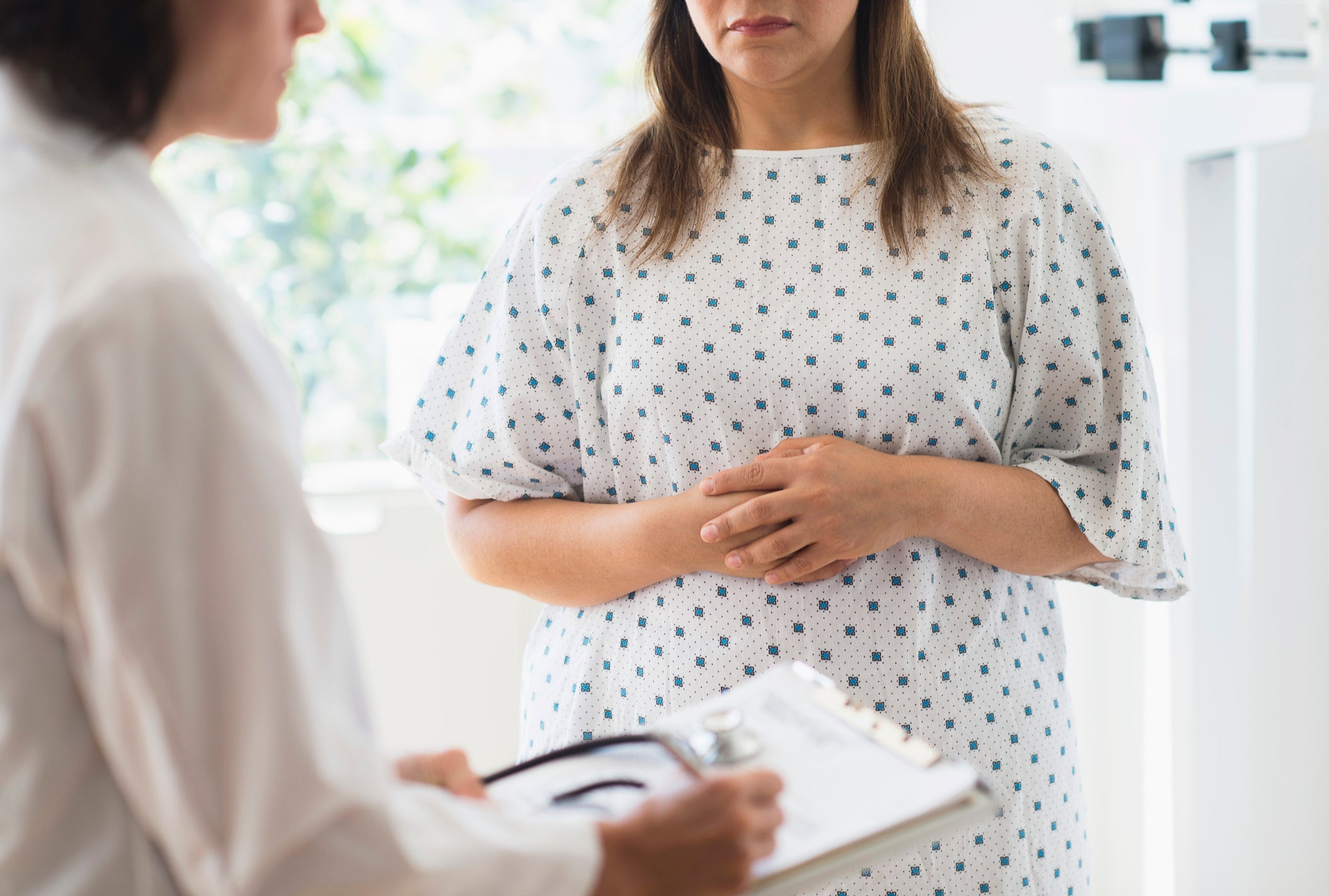 Patient preparing for weight loss operation