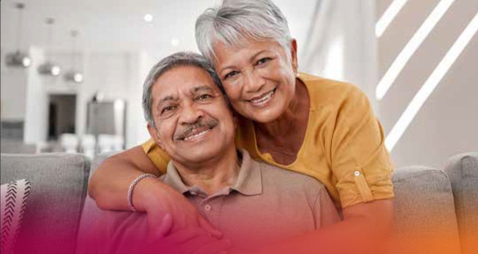 Banner image featuring a mature couple