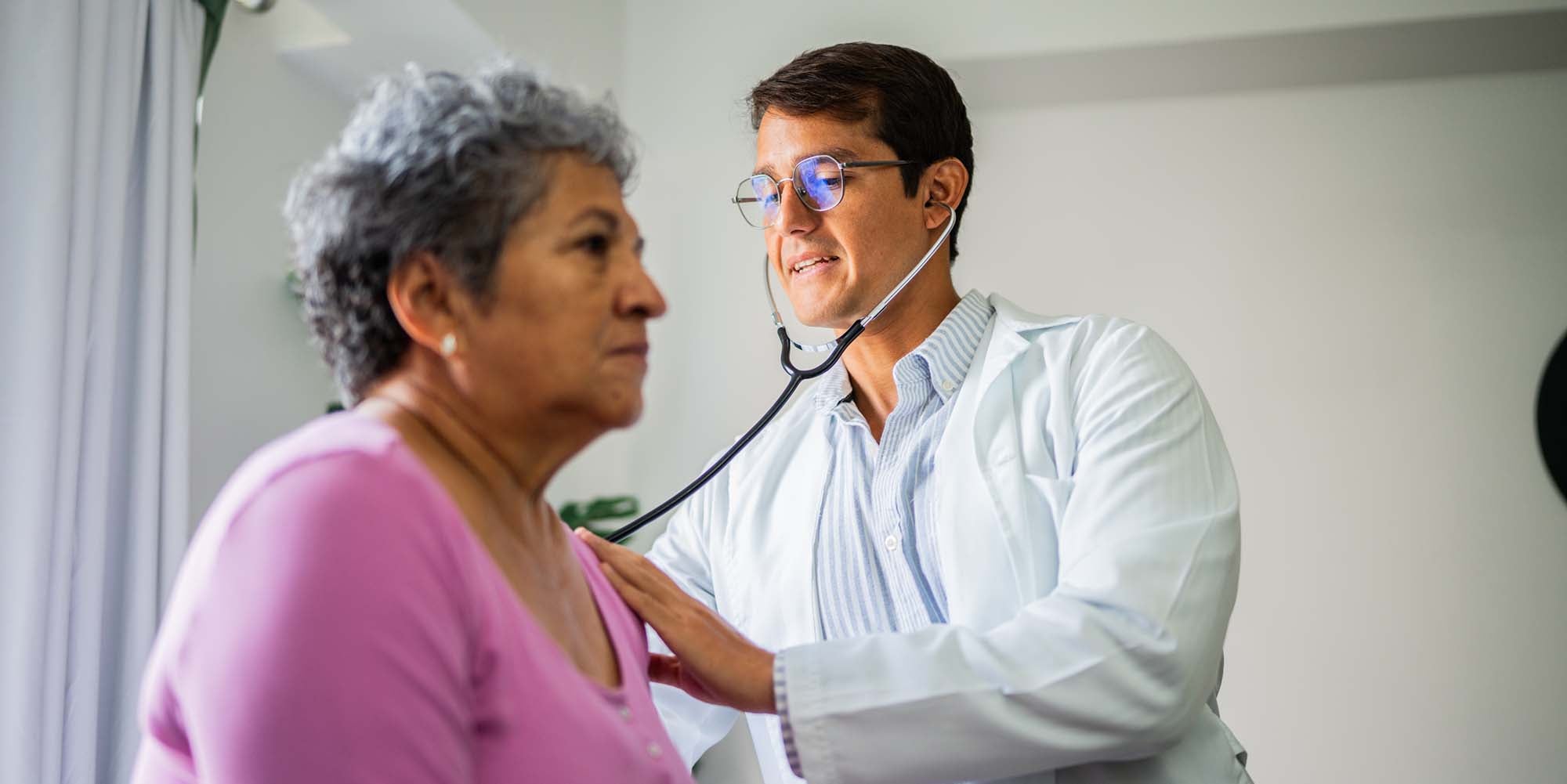 Doctor checking out a patient