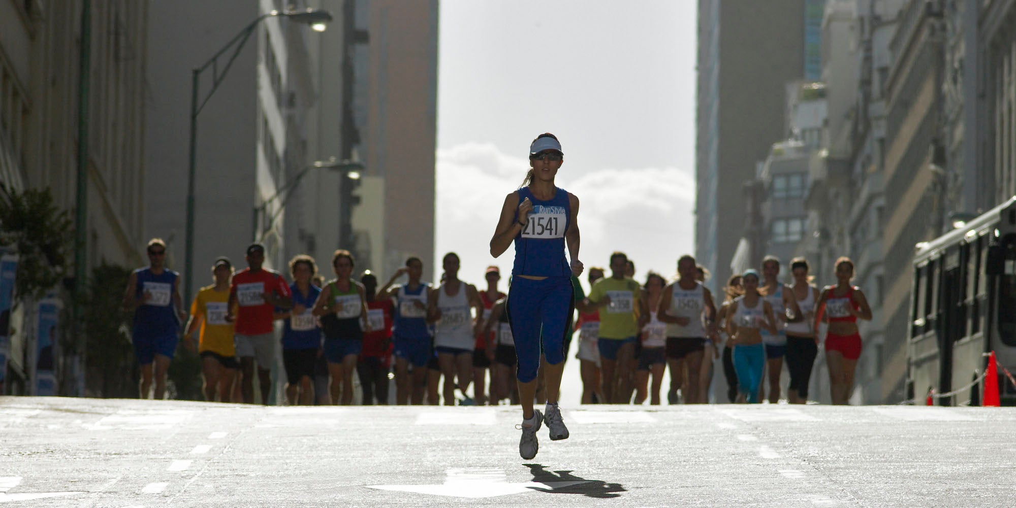 Runners in a marathon