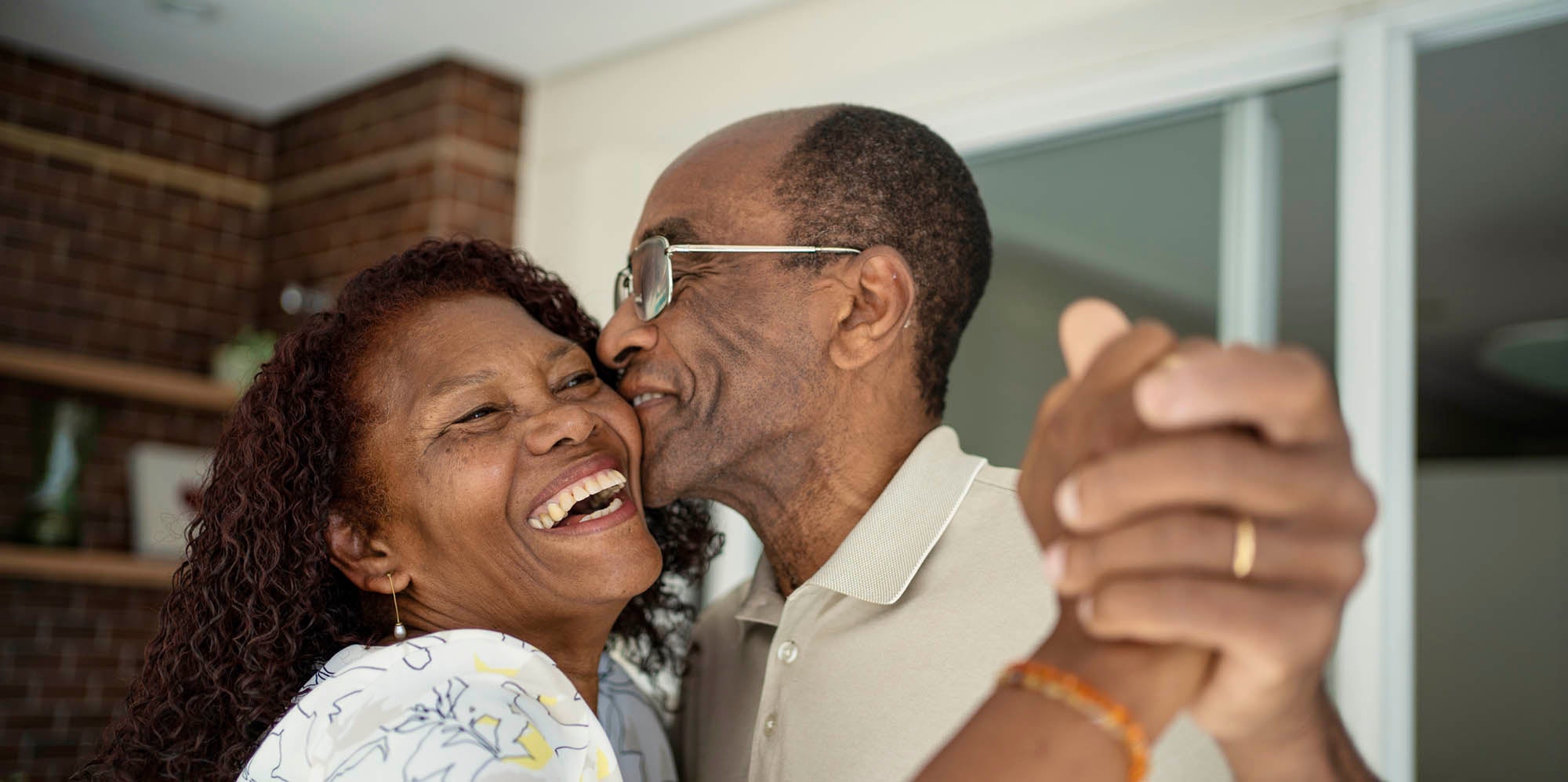 A man and a woman dancing